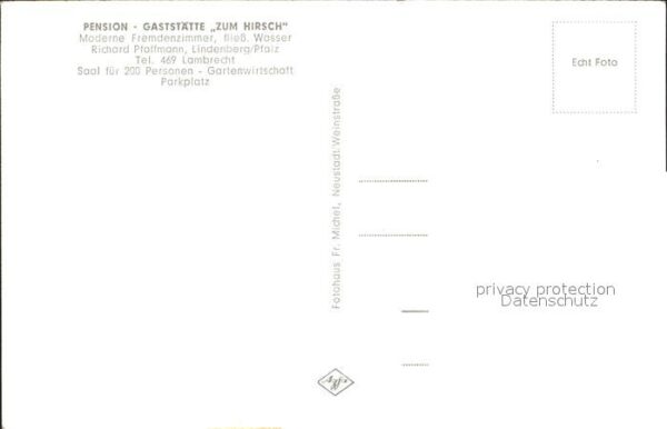 Lindenberg Pfalz Ortsansicht Gaststätte Zum Hirsch – Bild 2