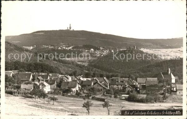 Seelenberg Ortsansicht mit Reifenberg Gr Feldberg