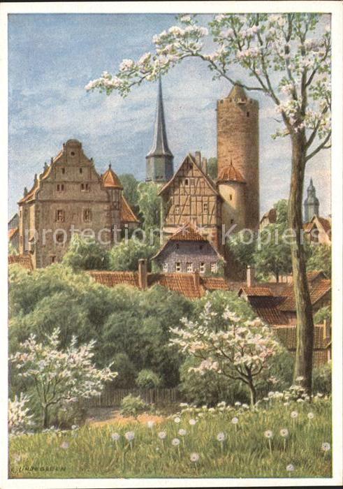 Schlitz Burg Künstlerkarte