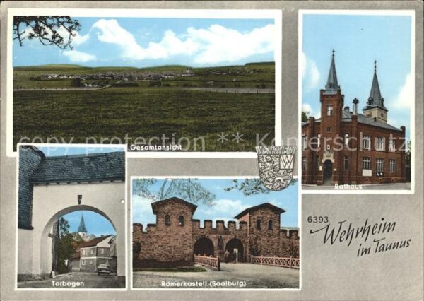 Wehrheim Gesamtansicht Torbogen Römerkastell Saa