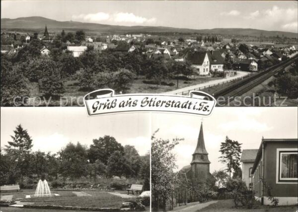 Stierstadt Taunus Panorama Park Fontäne Kirche