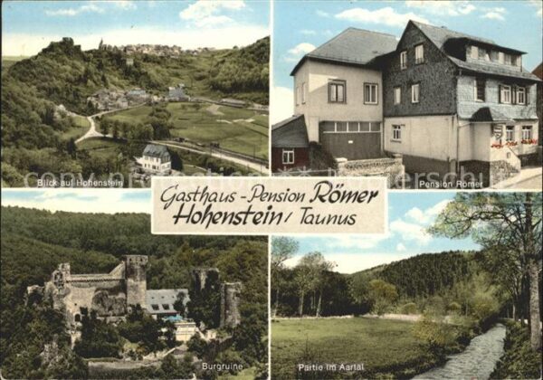 Hohenstein Untertaunus Panorama Gasthaus Pension Römer Burgrui