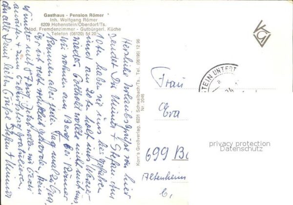 Hohenstein Untertaunus Panorama Gasthaus Pension Römer Burgrui – Bild 2