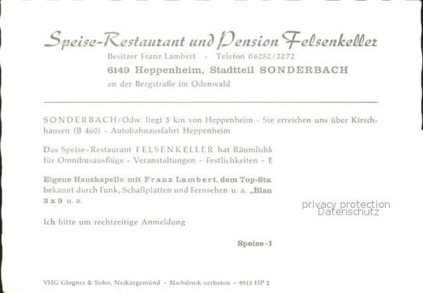 Heppenheim Bergstrasse Speise Restaurant Felsenkeller Gastraum – Bild 2