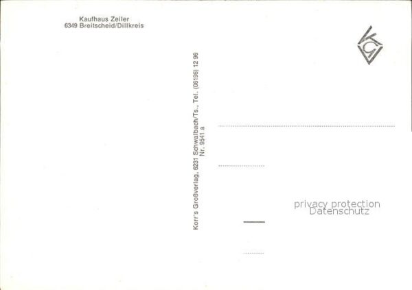 Breitscheid Hessen Flugplatz Ortsansicht Pension Kolb Hall – Bild 2