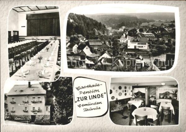 Gemuenden Taunus Gasthaus Pension Zur Linde Speisesaal G