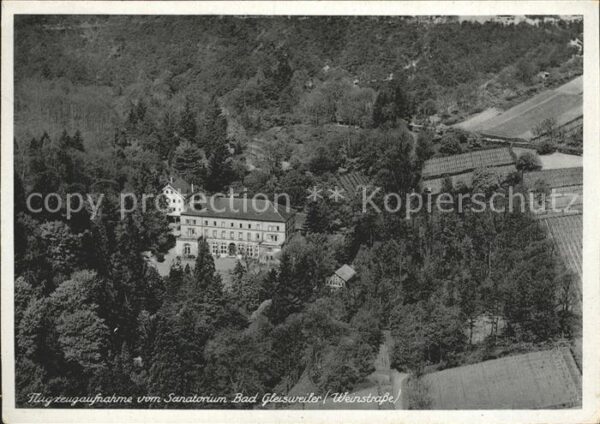 Bad Gleisweiler Fliegeraufnahme Sanatorium Bad Gleiswei
