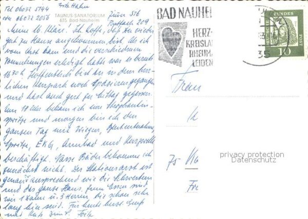 Bad Nauheim Taunus Sanatorium Zimmer Aufenthaltsrau – Bild 2