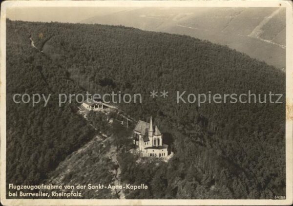 Burrweiler Fliegeraufnahme St Anna Kapelle