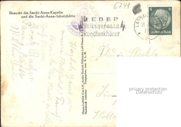 Burrweiler Fliegeraufnahme St Anna Kapelle – Bild 2