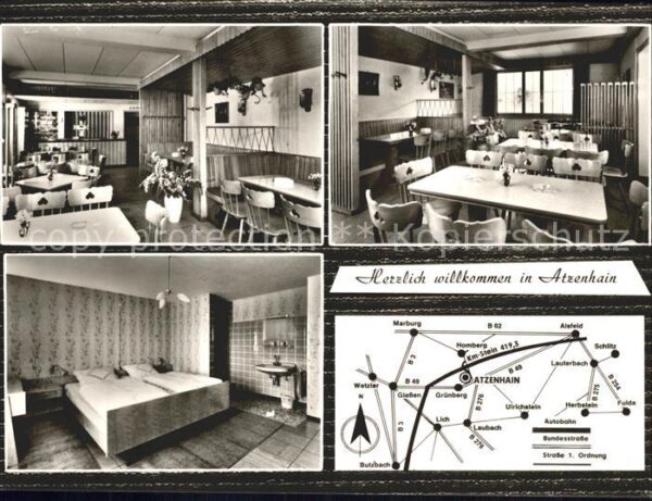 Atzenhain Gasthaus Zur Linde Gastraum Zimmer Lage