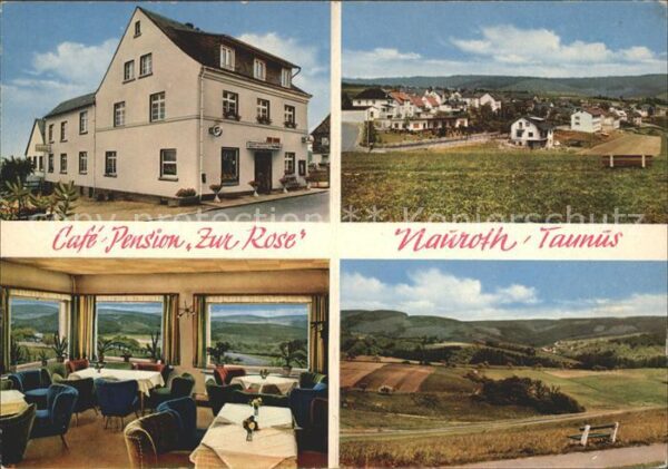 Nauroth Heidenrod Ortsansicht Landschaft Cafe Pension Zur