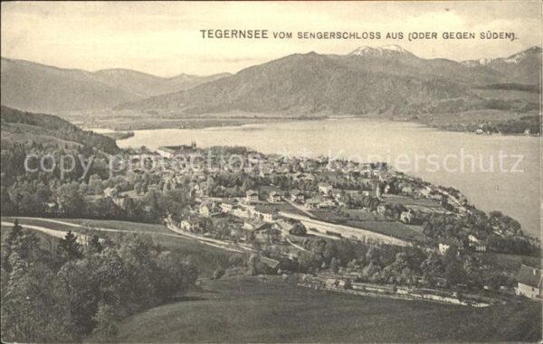 Tegernsee Blick vom Sengerschloss