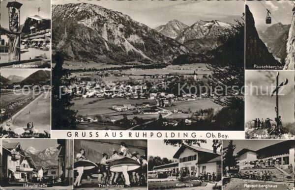 Ruhpolding Total Dorfbrunnen Schwimmbad Rauschberg