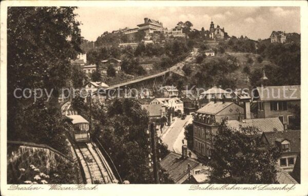 Dresden Weisser Hirsch Drahtseilbahn mit Luisen