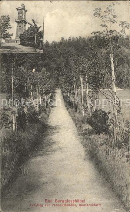 Berggiesshuebel Aufstieg zur Panoramahöhe Bismarckturm