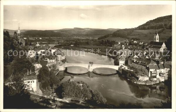 Laufenburg Baden Rheinpartie Rheinbrücke