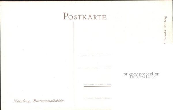Nuernberg Bratwürstglöcklein Künstlerkarte – Bild 2