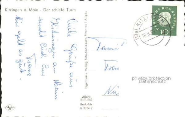 Kitzingen Main Der schiefe Turm – Bild 2