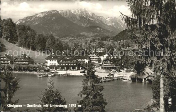 Koenigsee Berchtesgaden Seelände mit Untersberg
