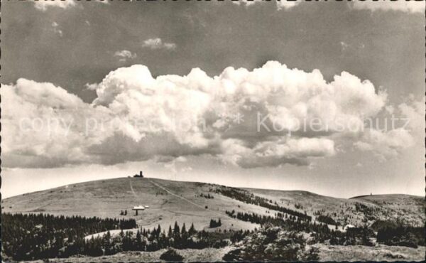Feldberg Schwarzwald Feldbergmassiv mit Wilhelmer Hütte vom