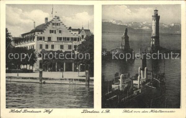 Lindau Bodensee Hotel Lindauer Hof Blick von der Hotelt