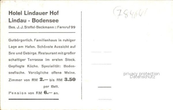 Lindau Bodensee Hotel Lindauer Hof Blick von der Hotelt – Bild 2