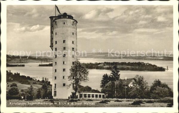 Konstanz Bodensee Konstanzer Jugendherberge mit Blick zur