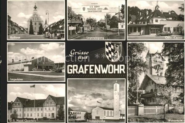 Grafenwoehr Rathaus Lagerkino US Head Quarters Lage