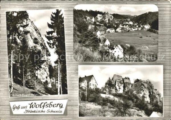 Wolfsberg Obertrubach Richard Wagner Felsen Orts und Teilansi