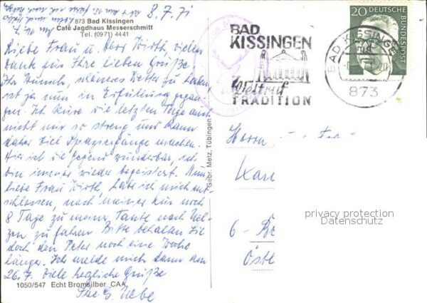 Bad Kissingen Cafe Jagdhaus Messerschmitt Jägerzimmer – Bild 2
