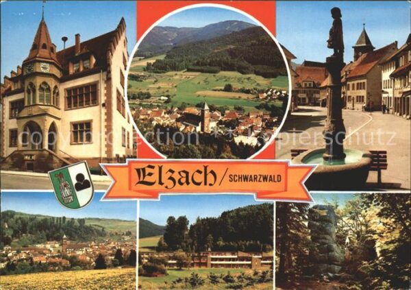 Elzach Rathaus Teilansicht Hauptstr Neurol San