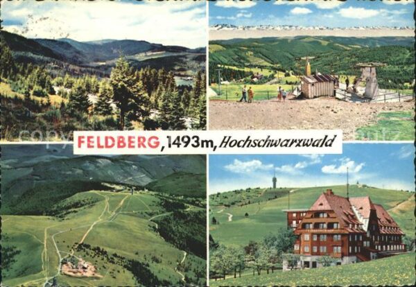 Feldberg Schwarzwald Panorama Fliegeraufnahme Skilift Hotel