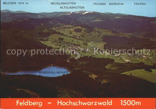Feldberg Schwarzwald mit Windgfällweiher Neuglashütten Altgl