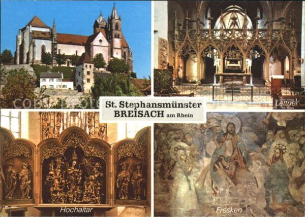 Breisach Rhein St Stephansmünster Lettner Hochaltar Fr