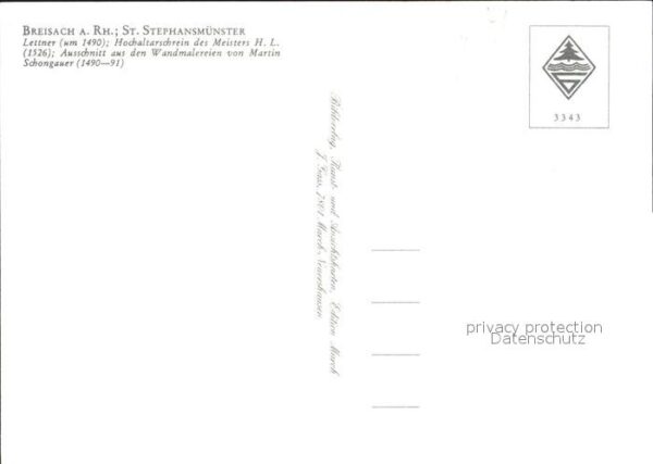 Breisach Rhein St Stephansmünster Lettner Hochaltar Fr – Bild 2