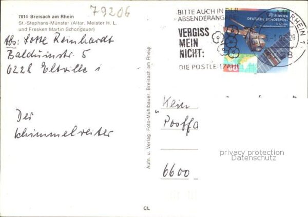 Breisach Rhein St Stephansmünster Hafenpartie – Bild 2