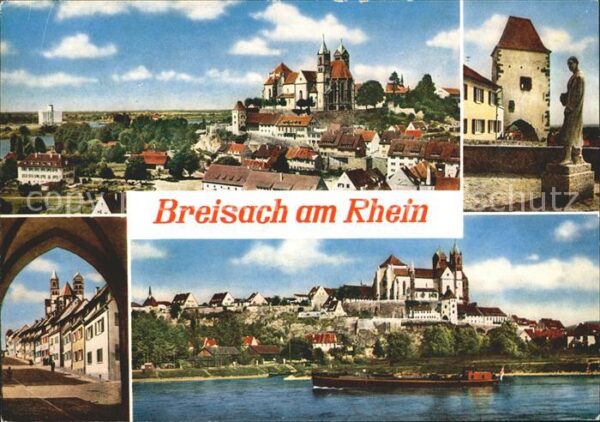 Breisach Rhein Stadtblick St Stephansmünster Turm Stra