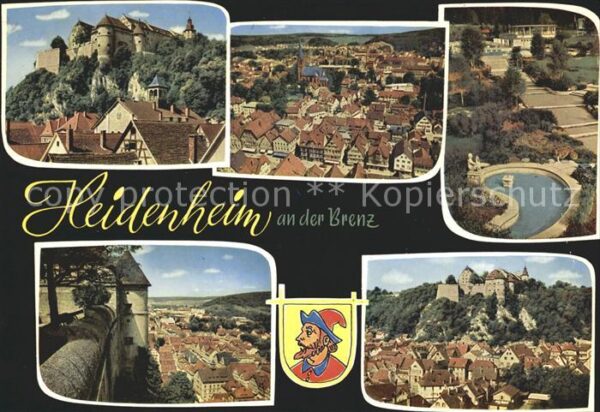 Heidenheim Brenz Totalansicht Schloss Hellenstein Teilan