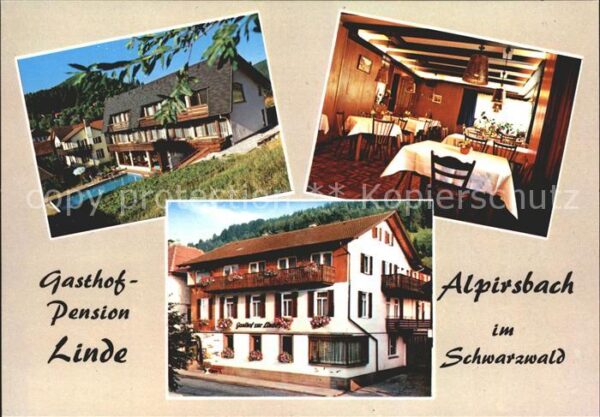 Alpirsbach Gasthof Pension Linde Gastraum Schwimmb