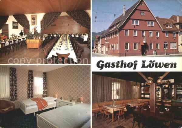 Dettingen Rottenburg Gasthof Löwen Speisesaal Zimer Gaststub