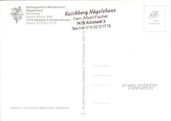 Raichberg Onstmettingen Wanderheim Nägelehaus Gasträume Speises – Bild 2