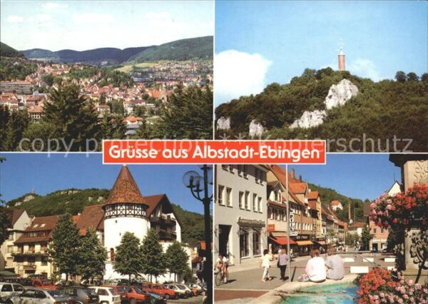 Ebingen Teilansicht Bürgerturm Aussichtsturm St