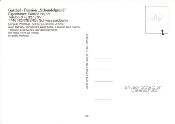 Hornberg Schwarzwald Restaurant Cafe Schondelgrund Gaststube – Bild 2