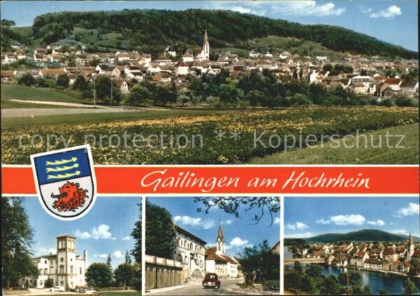 Gailingen Totalansicht Strassenpartien Hochrhein