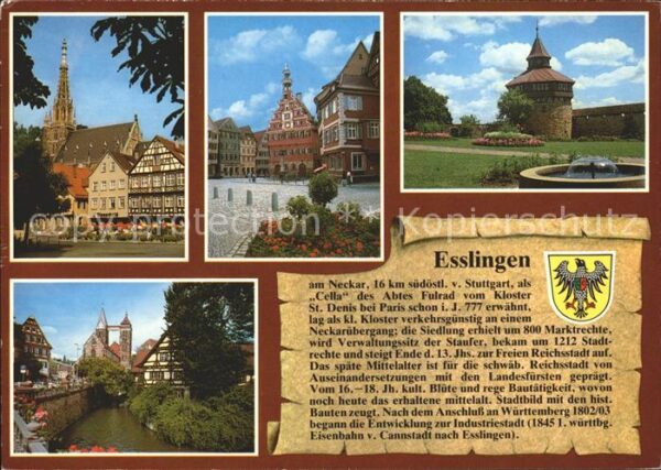 Esslingen Neckar Marktplatz Altes Rathaus Burg Stadtkirc