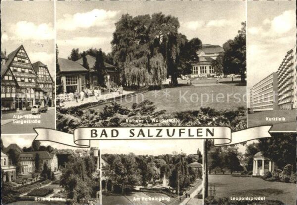Bad Salzuflen Alte Häuser Langestrasse Kurhaus Wandel