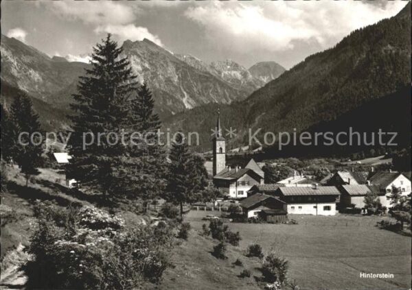 Hinterstein Bad Hindelang Ortsansicht mit Kirche Kurort Allgäuer