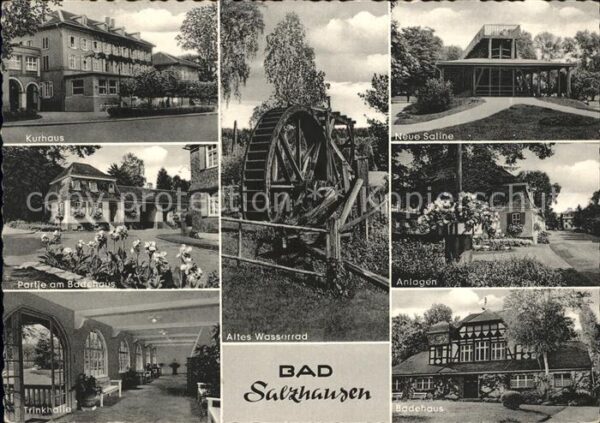 Bad Salzhausen Kurhaus Saline Anlagen Badehaus Trinkha