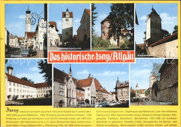 Isny Allgaeu Blaserturm Wassertorturm Espantor Diebs